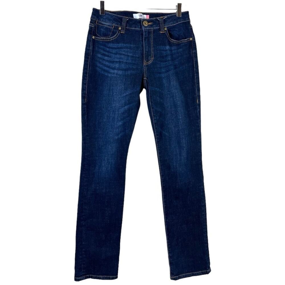 Cabi Jeans #3386 Lou Lou High Straight Leg Dark Wash Mid Rise Women’s Size 4
